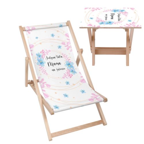 Zestaw Leżak i stolik Jedyna taka Mama