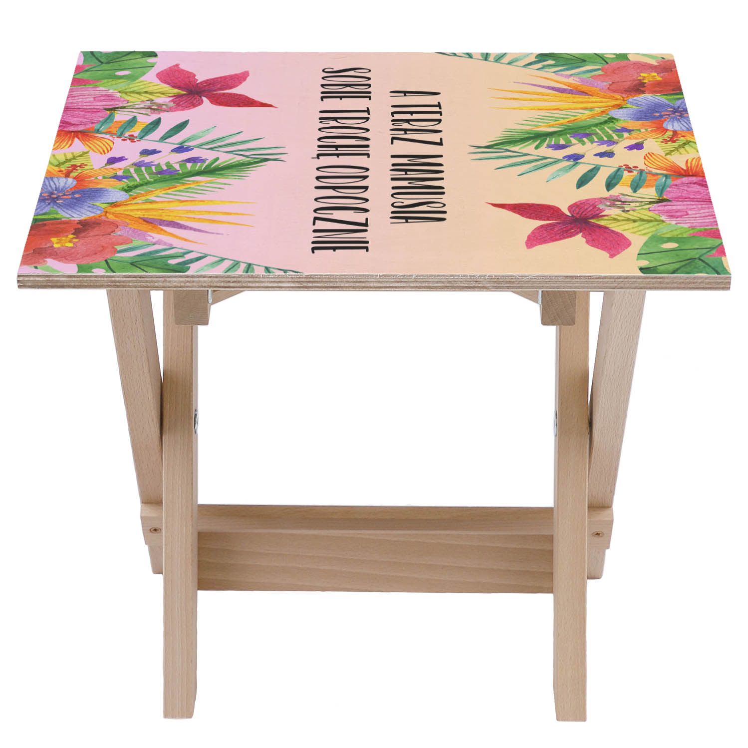 Zestaw Leżak i stolik A teraz Mamusia sobie odpocznie