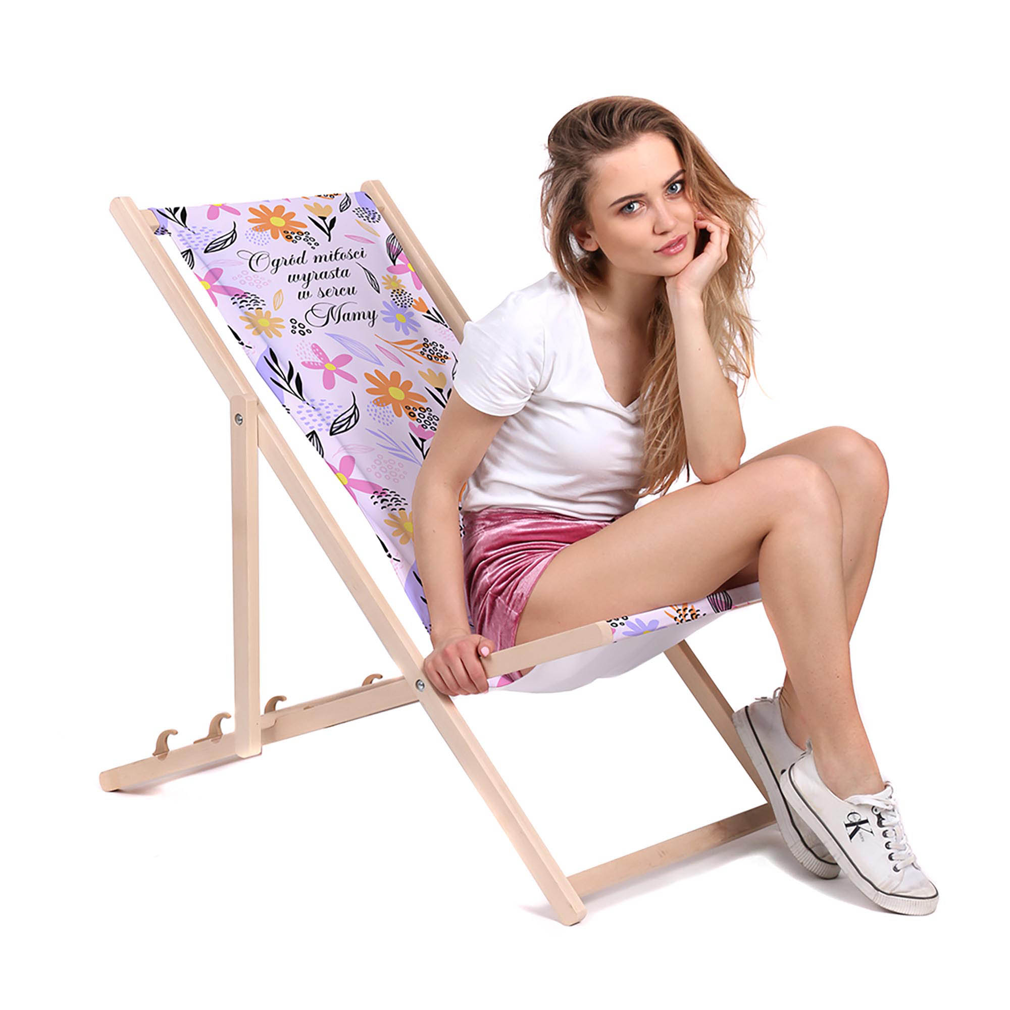 Zestaw Leżak i stolik Ogród Miłości