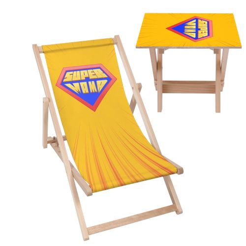 Zestaw Leżak i stolik Super Mama