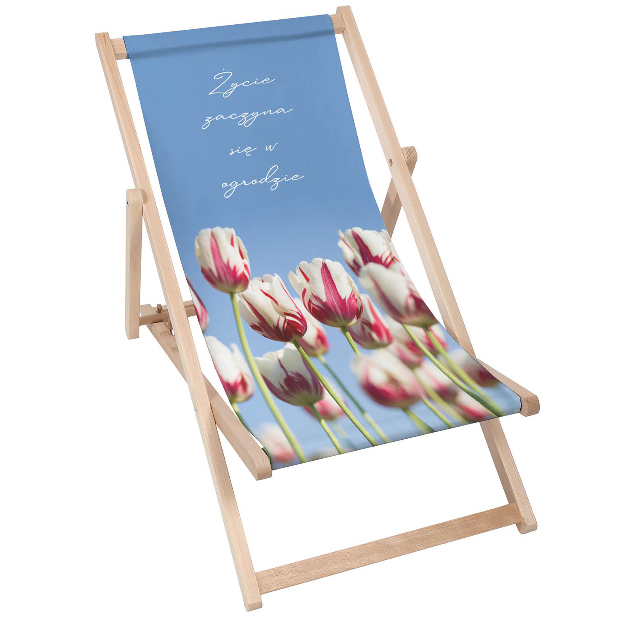 Zestaw Leżak i stolik Życie w Ogrodzie 