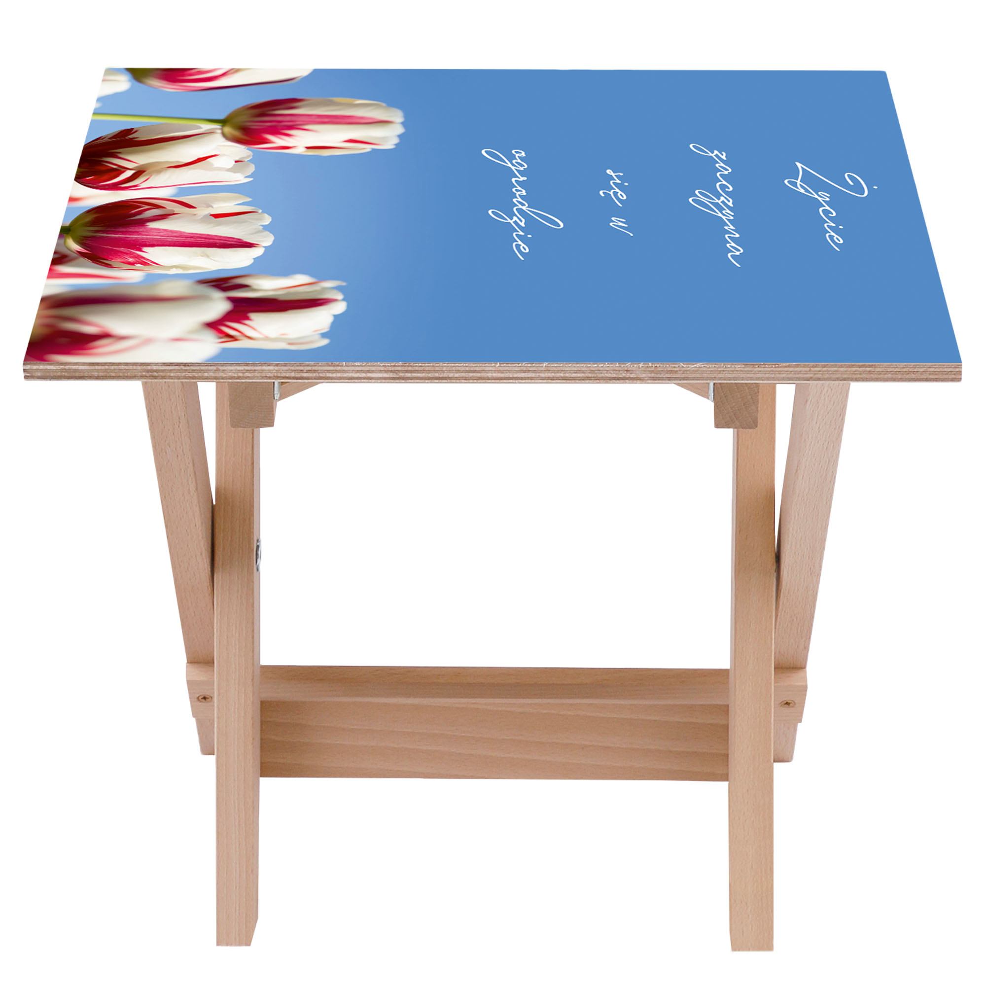 Zestaw Leżak i stolik Życie w Ogrodzie 