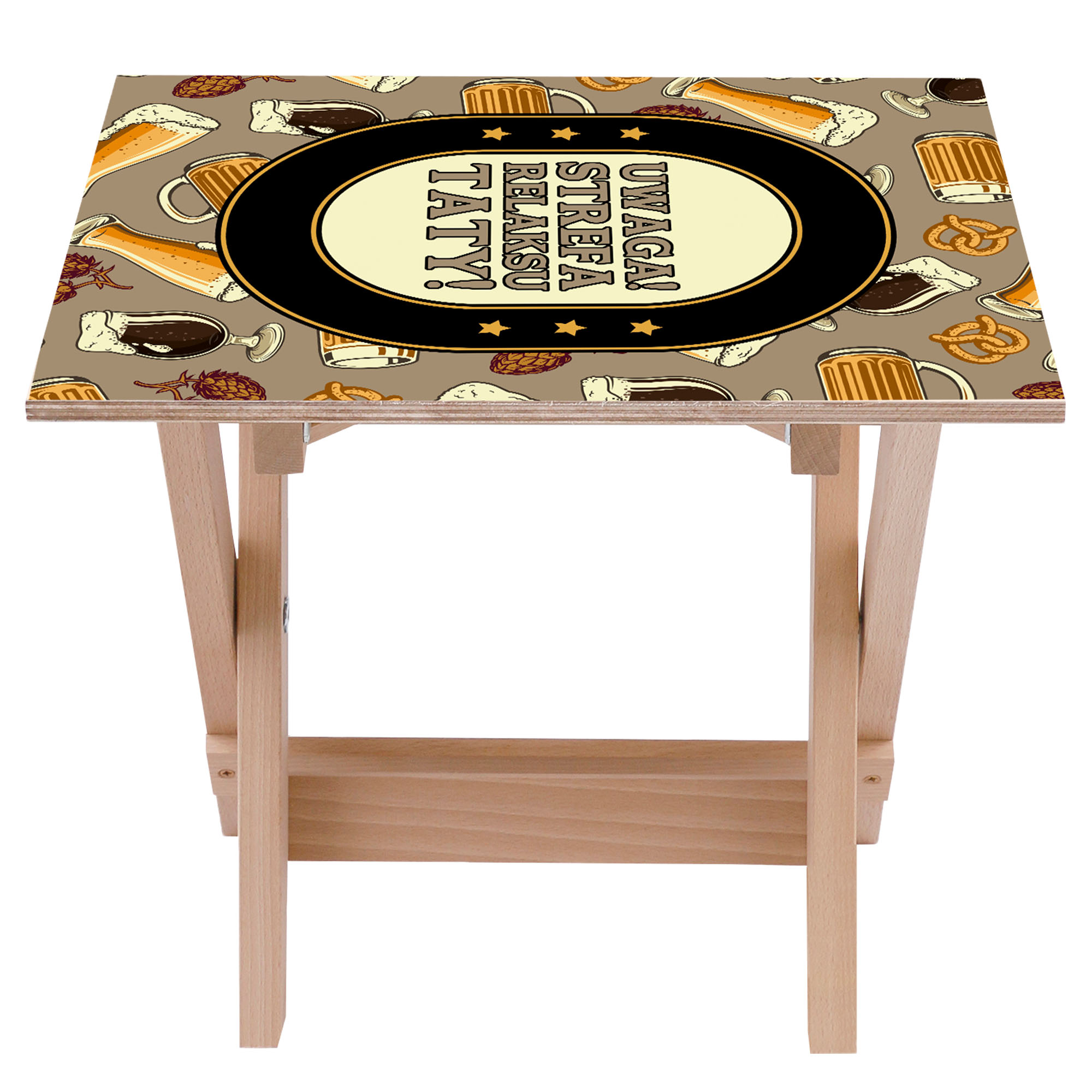 Zestaw Leżak i stolik Strefa Relaksu Taty