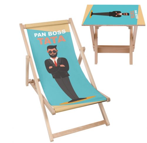 Zestaw Leżak i stolik Pan Boss Tata