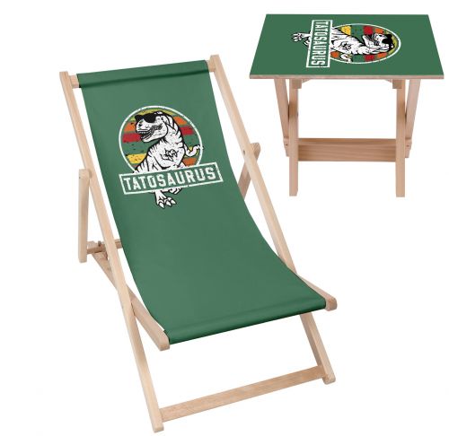 Zestaw Leżak i stolik Happy Tatosaurus