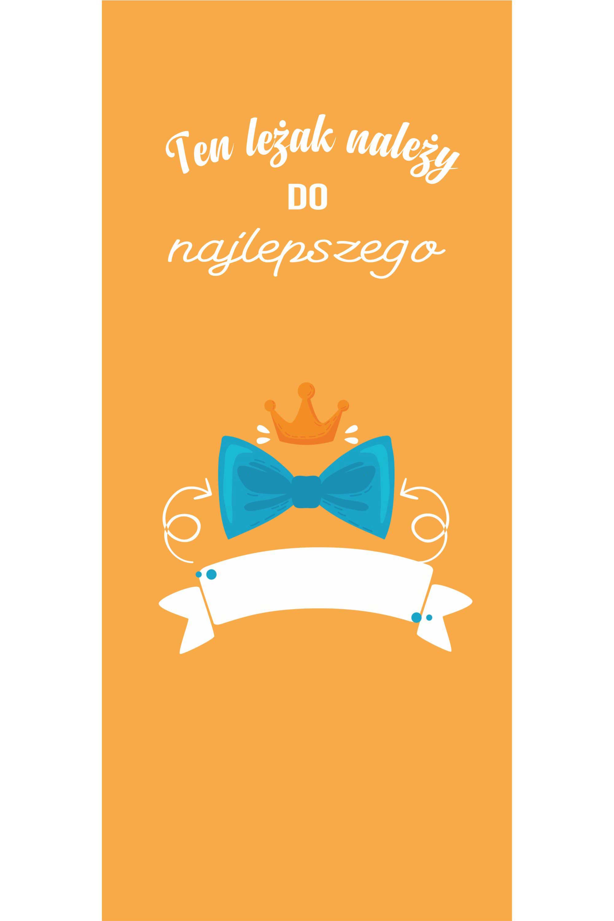 Leżak metalowy Ten leżak należy do najlepszego Taty PERSONALIZACJA