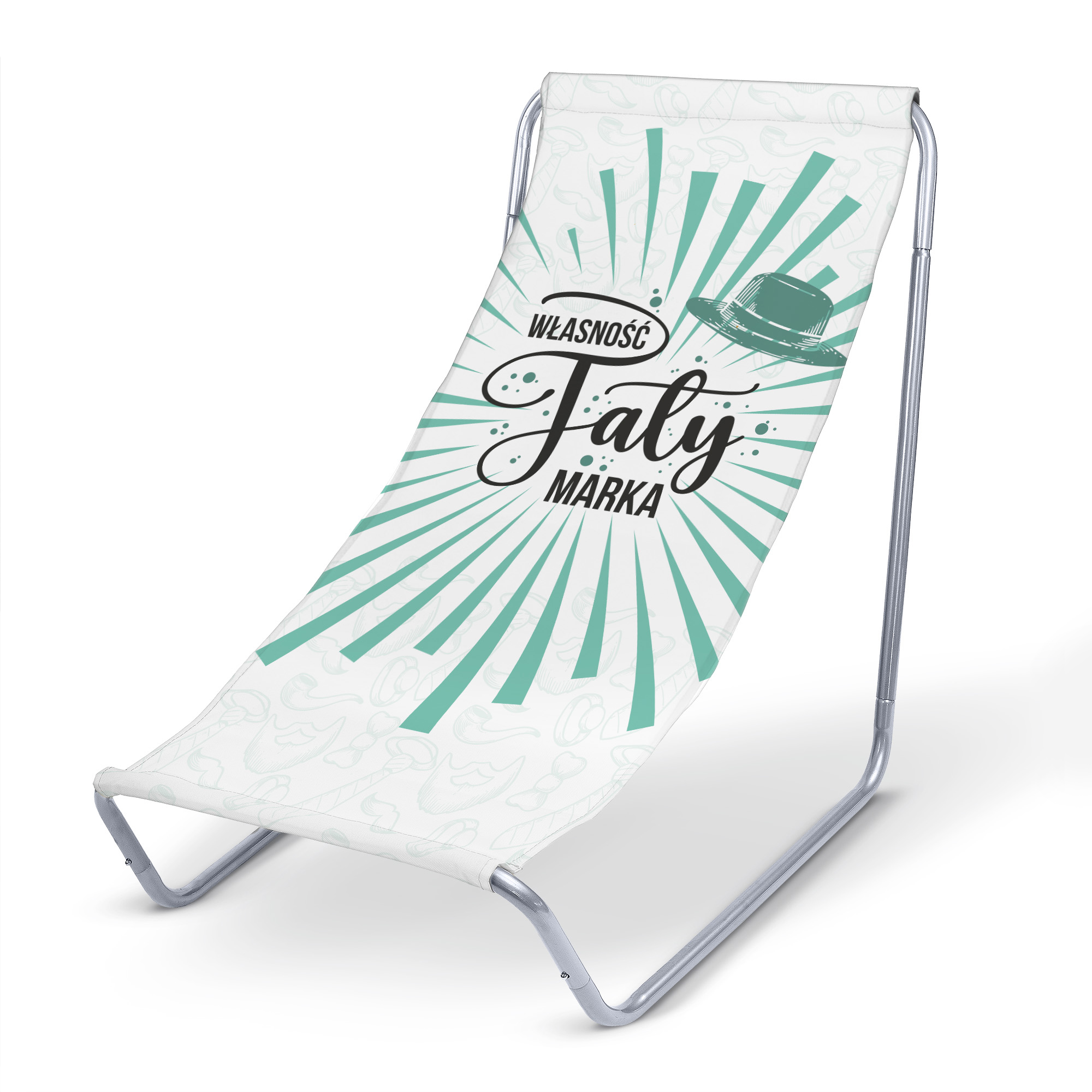 Leżak metalowy Własność Taty PERSONALIZACJA