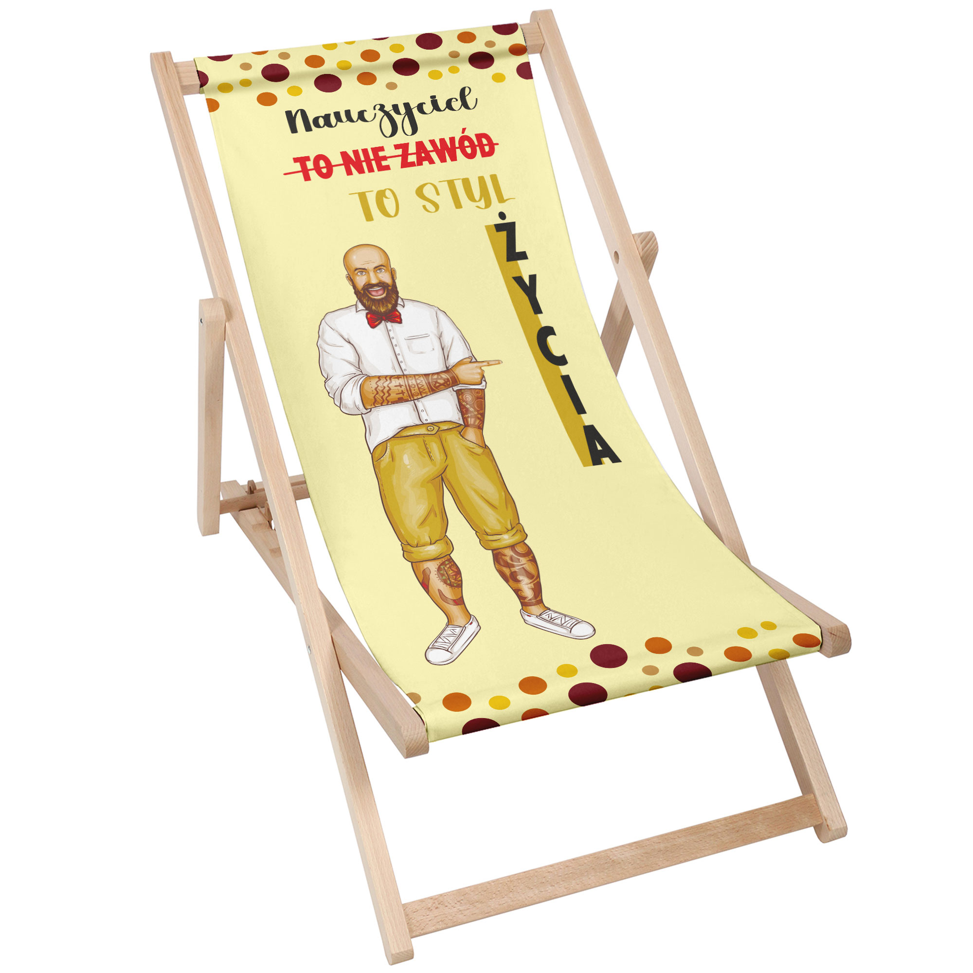 Leżak klasyczny Nauczyciel to styl życia