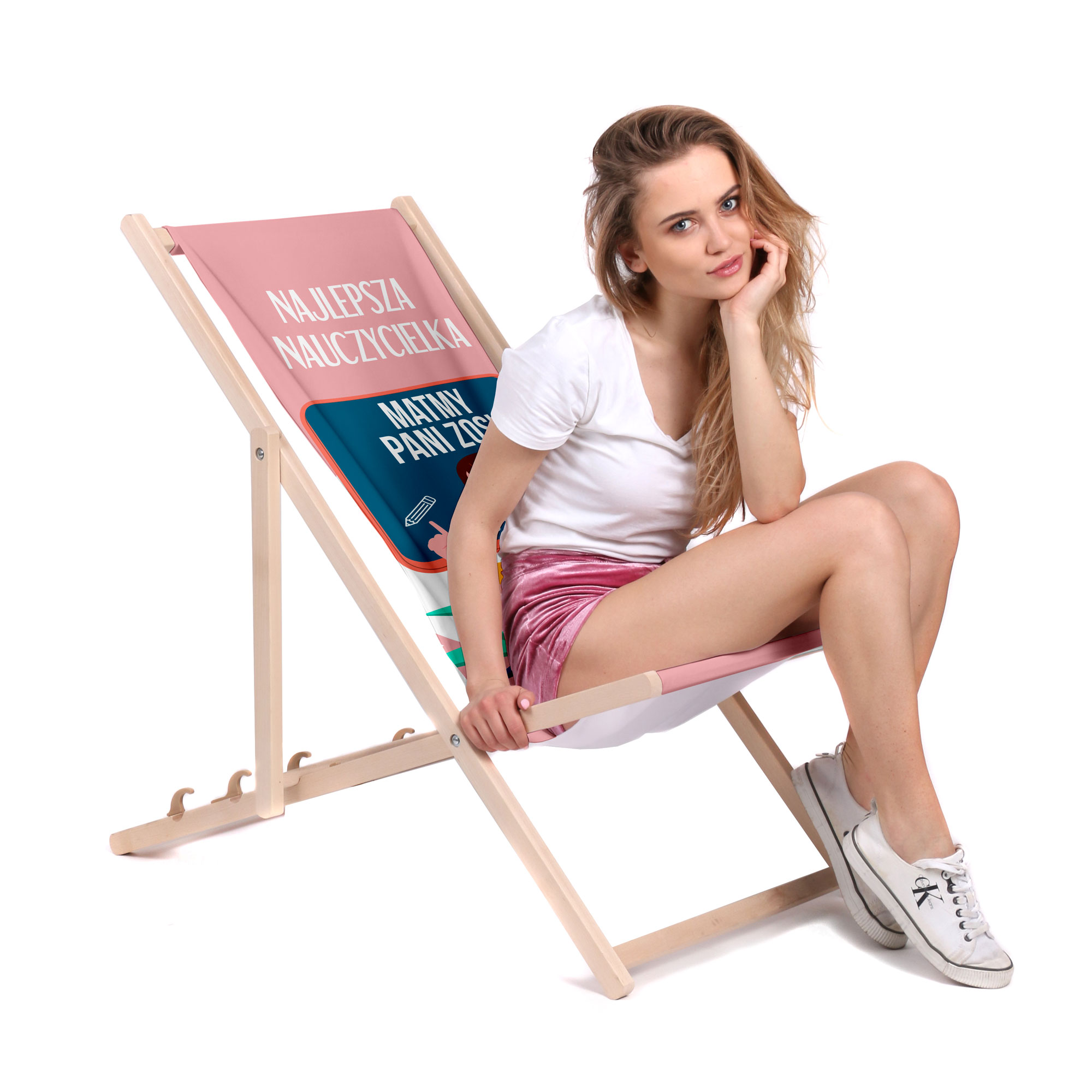 Leżak klasyczny Najlepsza Nauczycielka PERSONALIZACJA