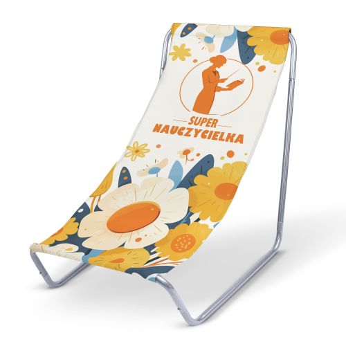 Leżak metalowy Super Nauczycielka