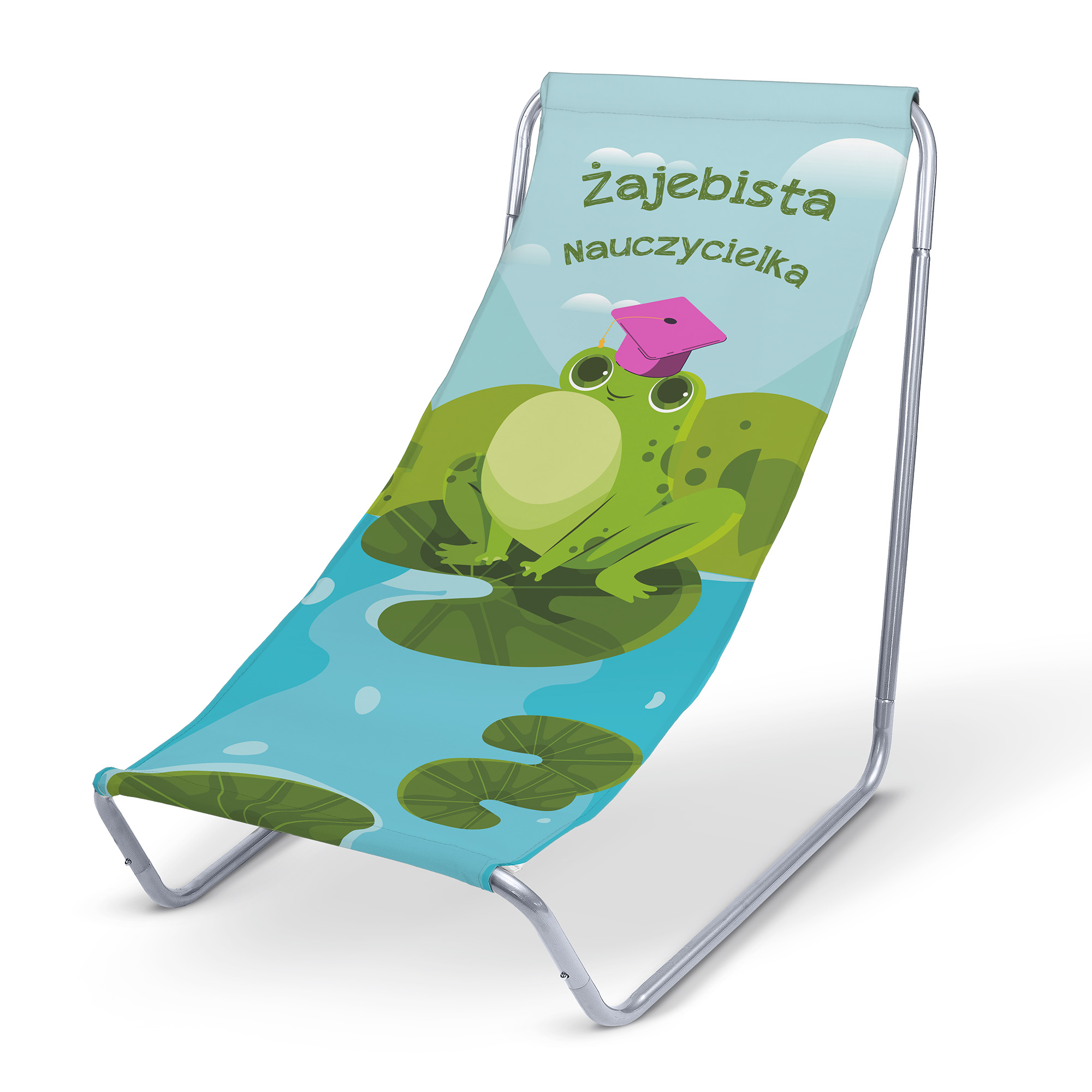 Leżak metalowy Żajebista Nauczycielka