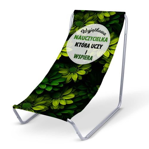 Leżak metalowy Nauczycielka, która uczy i wspiera