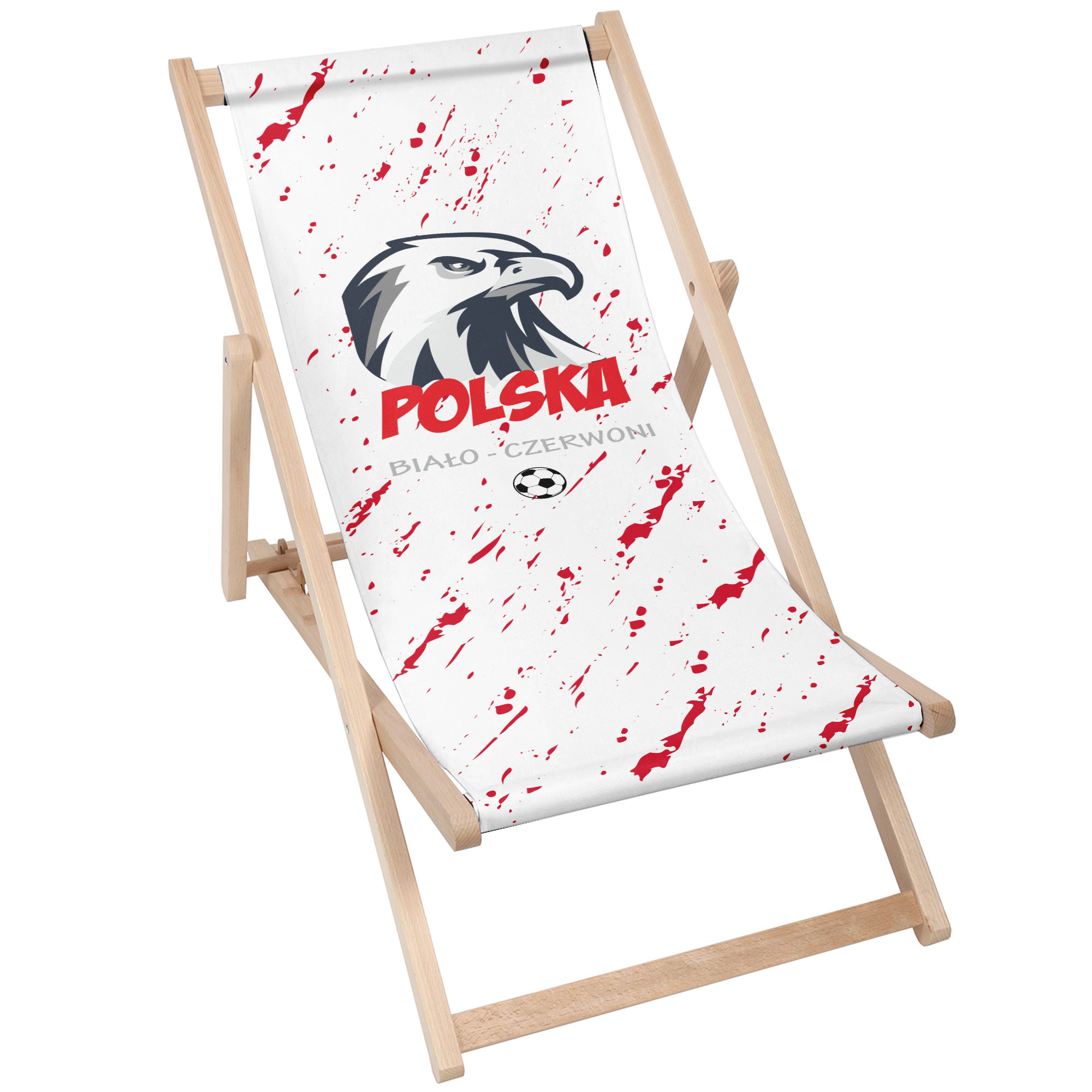Leżak klasyczny Polska Biało Czerwoni