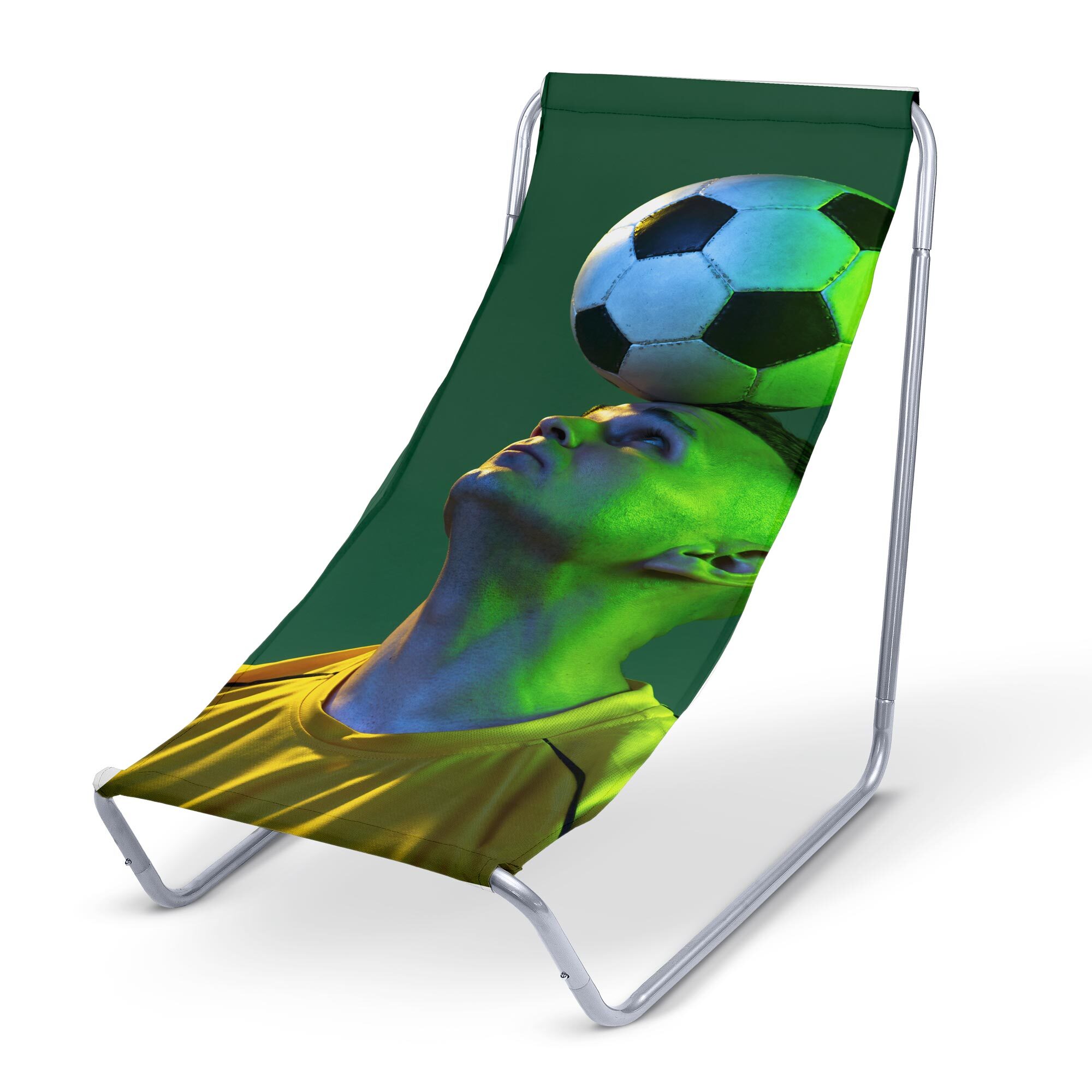Leżak metalowy Piłkarz