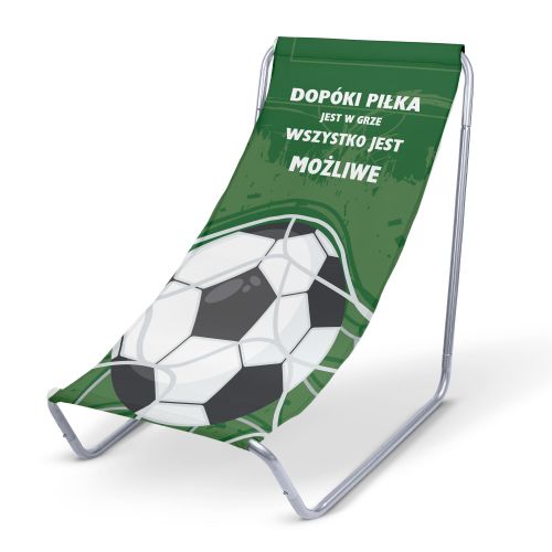 Leżak metalowy Dopóki Piłka jest w Grze