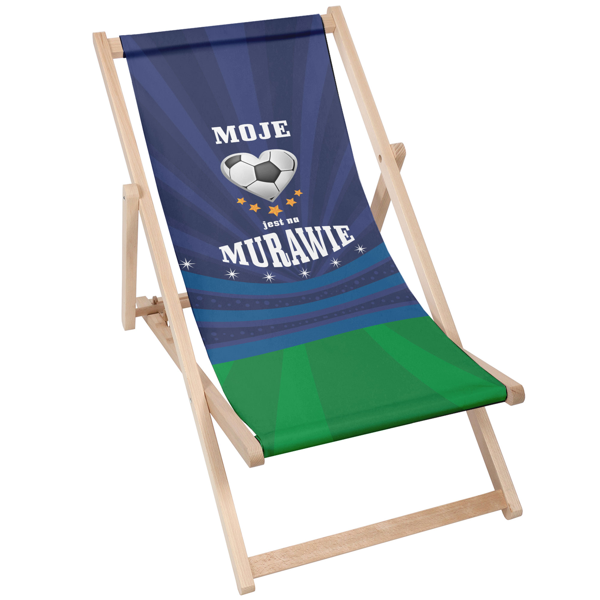 Zestaw Leżak i stolik Moje Serce jest na Murawie