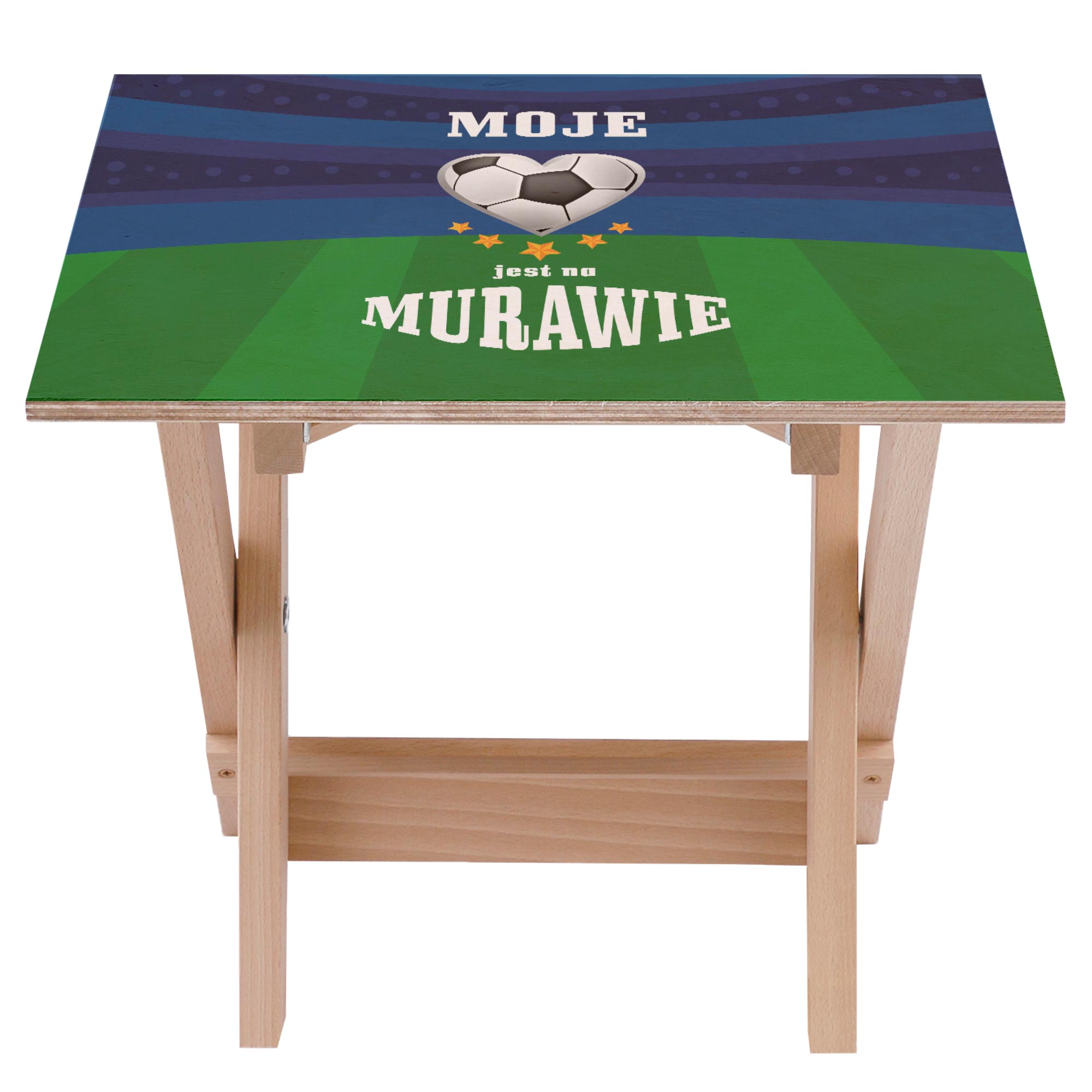 Zestaw Leżak i stolik Moje Serce jest na Murawie