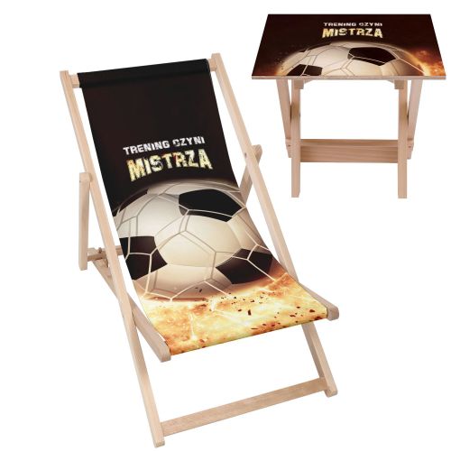 Zestaw Leżak i stolik Trening Czyni Mistrza
