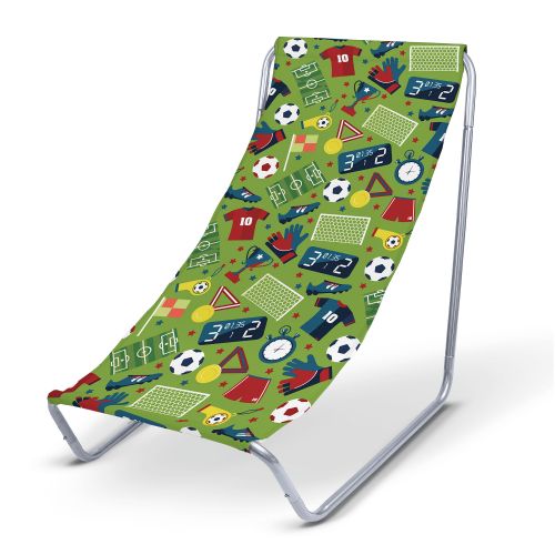 Leżak metalowy Football Green