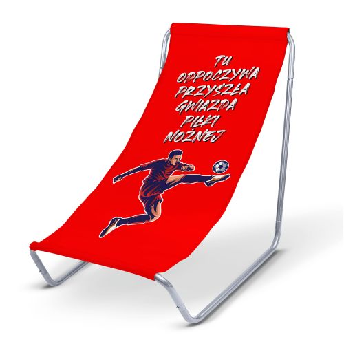 Leżak metalowy Tu odpoczywa przyszła Gwiazda