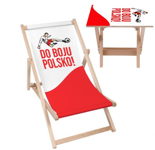 Zestaw Leżak i stolik Do boju Polsko