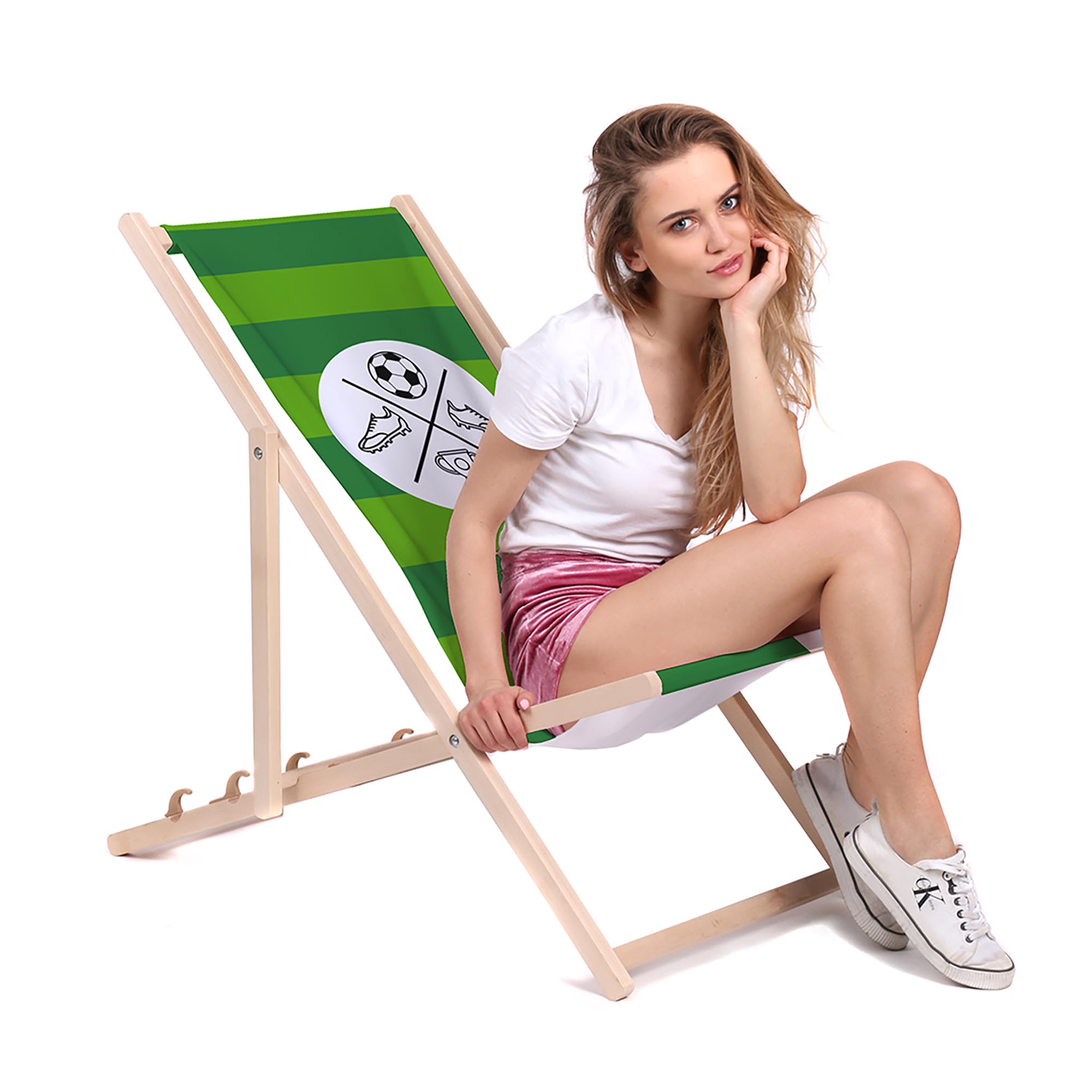 Zestaw Leżak i stolik Football