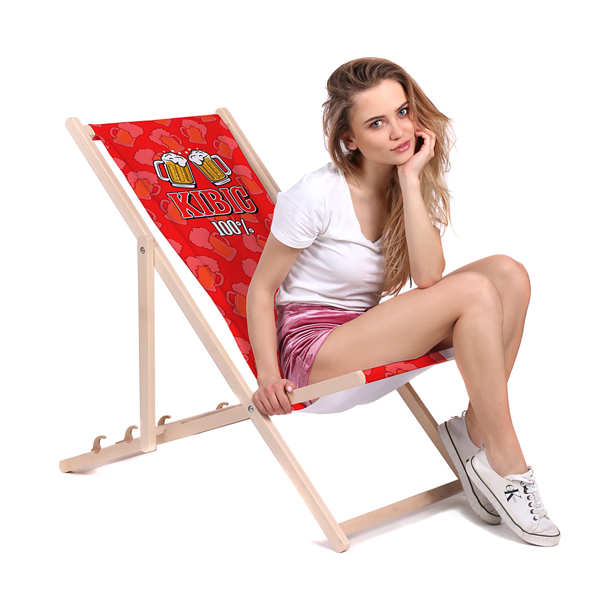 Zestaw Leżak i stolik Kibic 100%