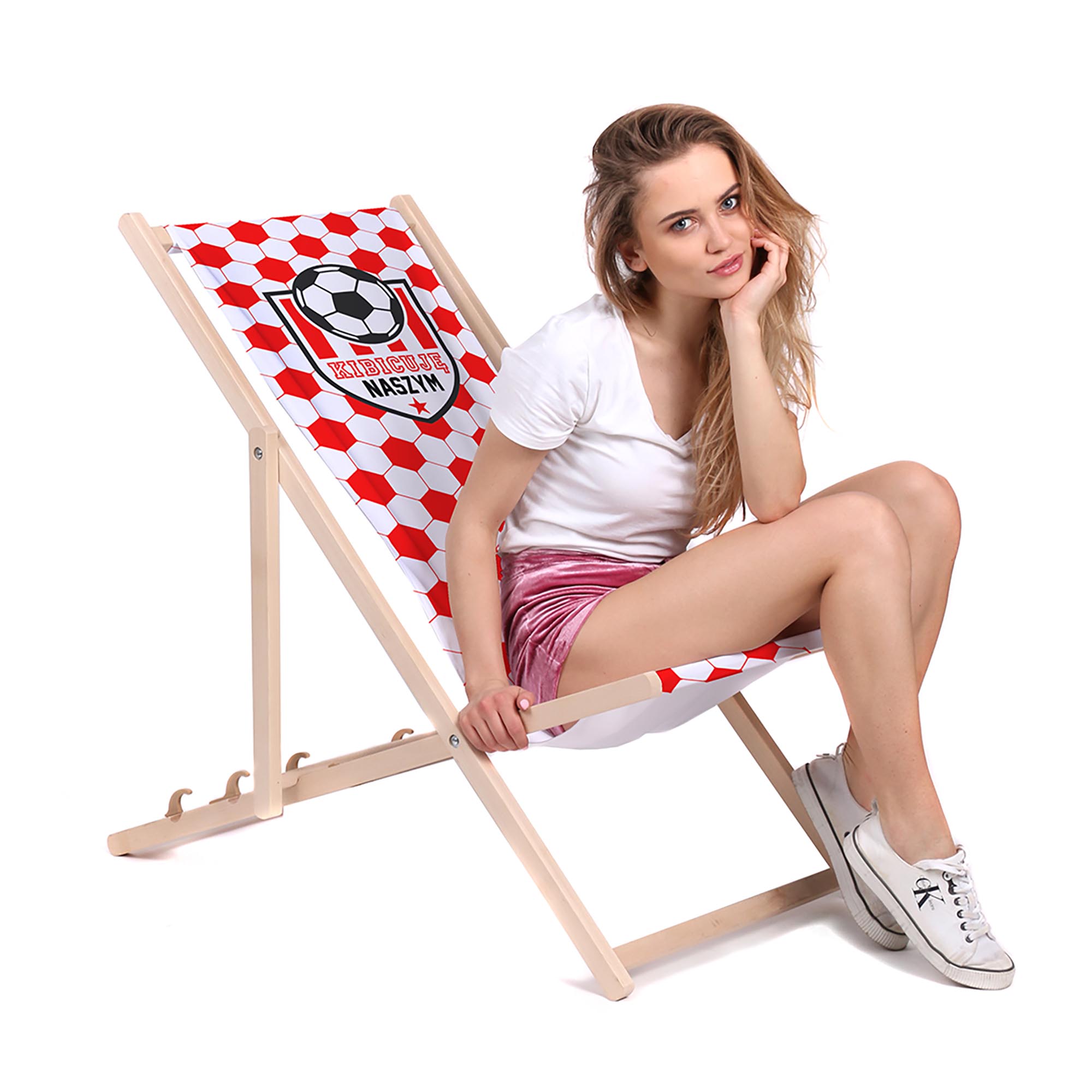 Zestaw Leżak i stolik Kibicuje Naszym