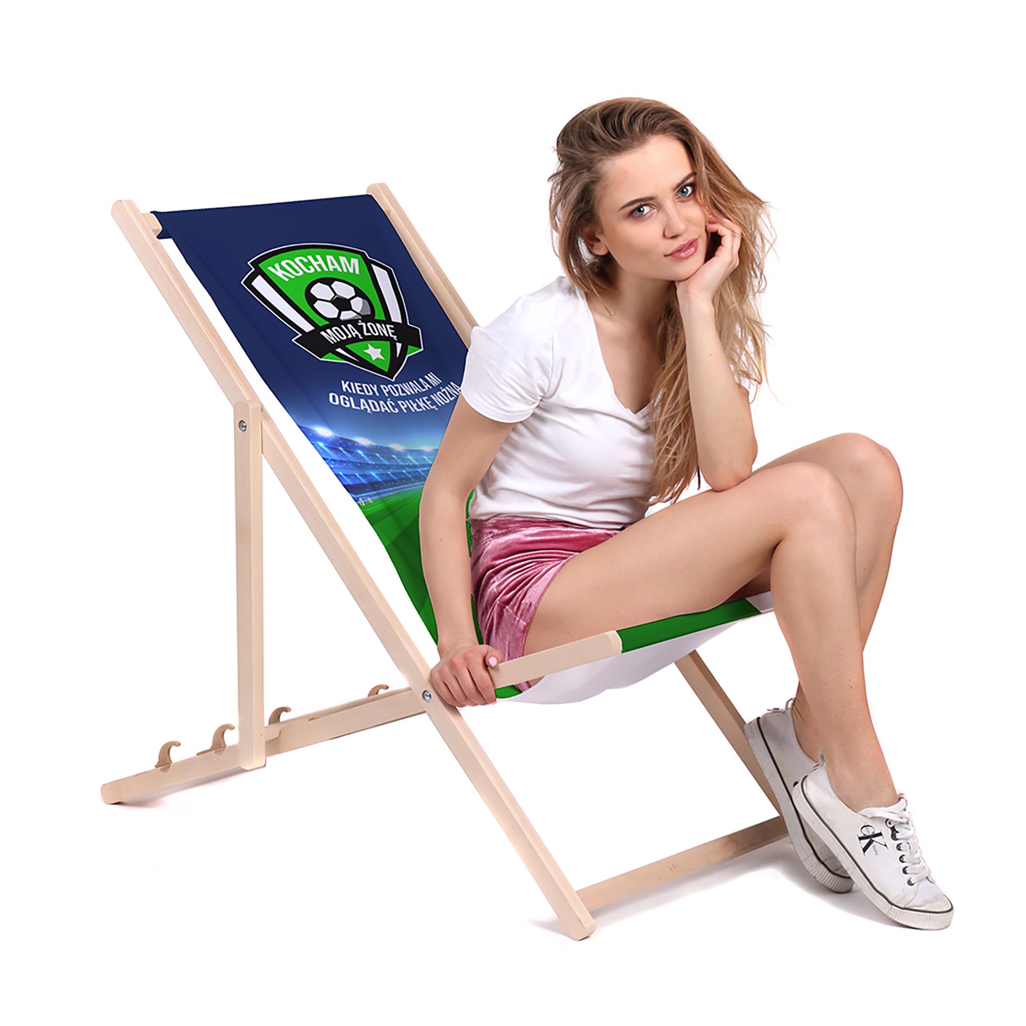 Zestaw Leżak i stolik Kocham swoją Żonę