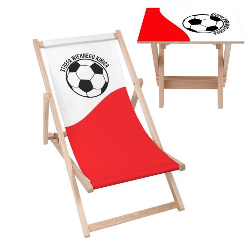 Zestaw Leżak i stolik Strefa Wiernego Kibica