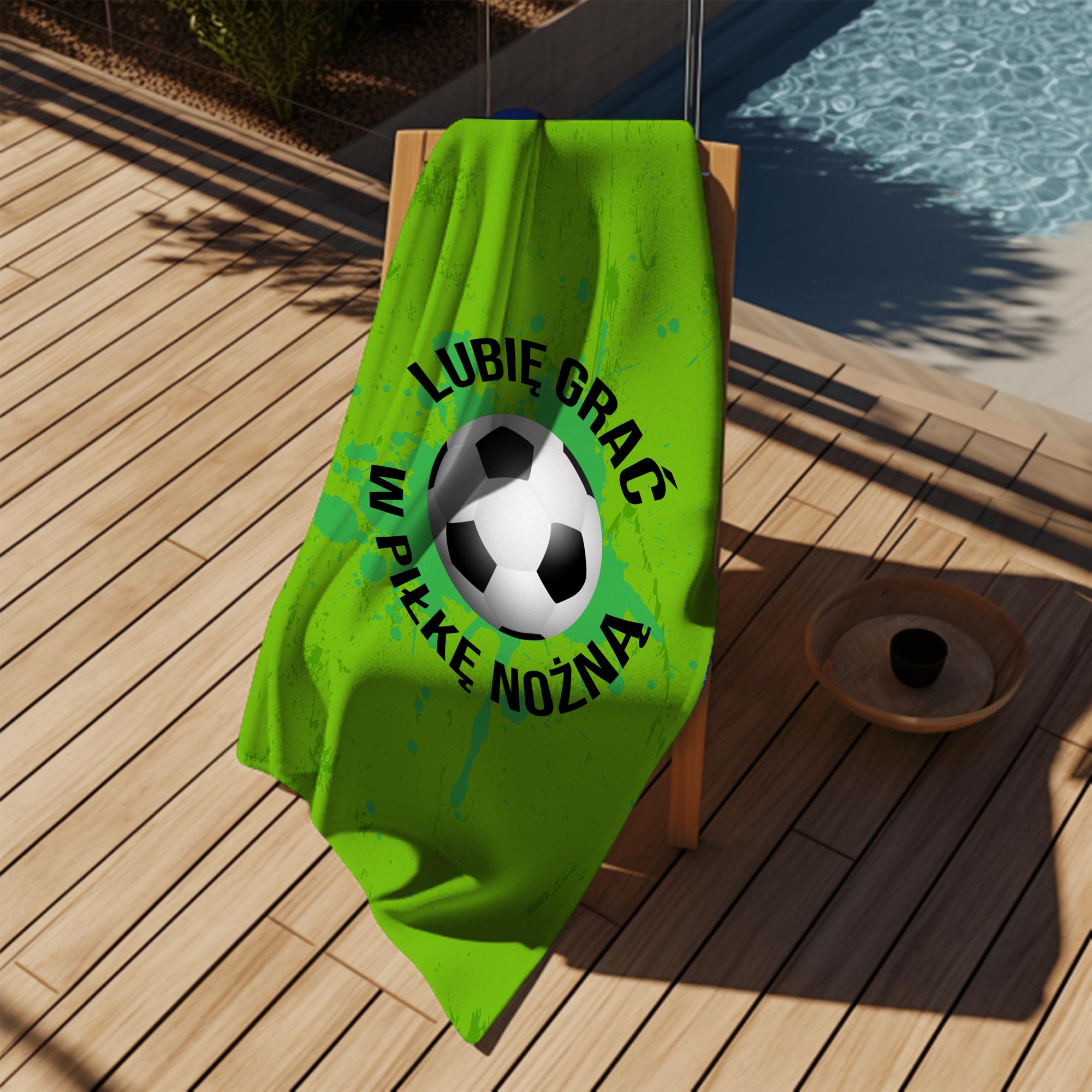 Ręcznik Lubię Grać w Piłkę Nożną