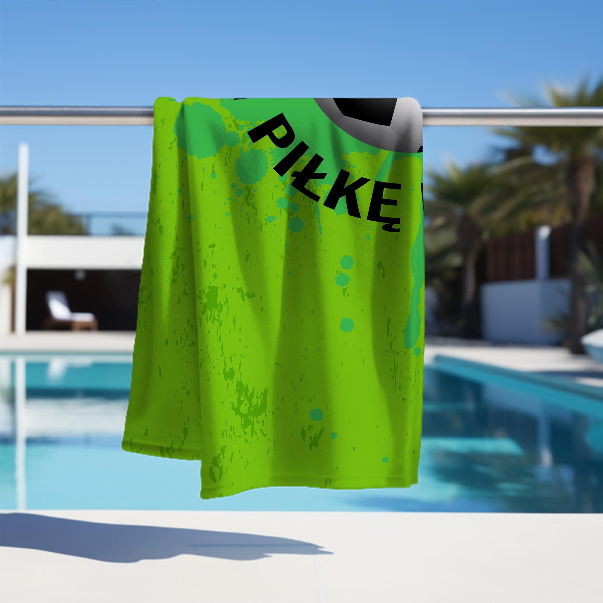 Ręcznik Lubię Grać w Piłkę Nożną