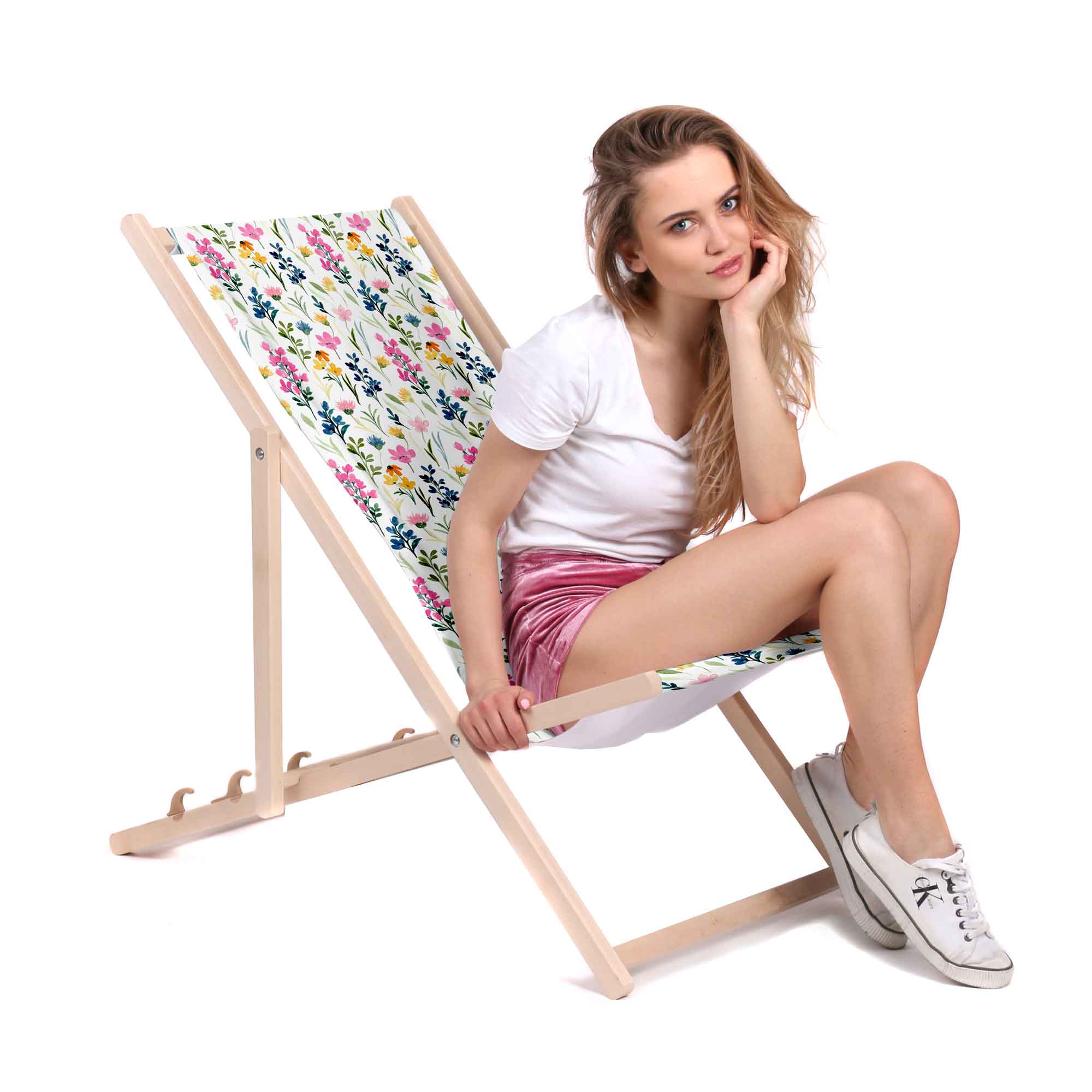 Leżak klasyczny Colorful Wildflower