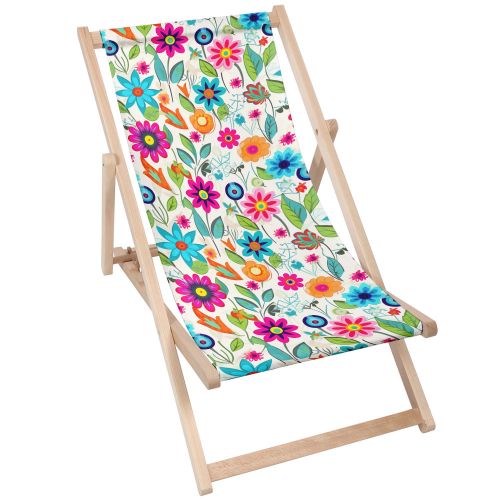 Leżak klasyczny Small Spring Flowers