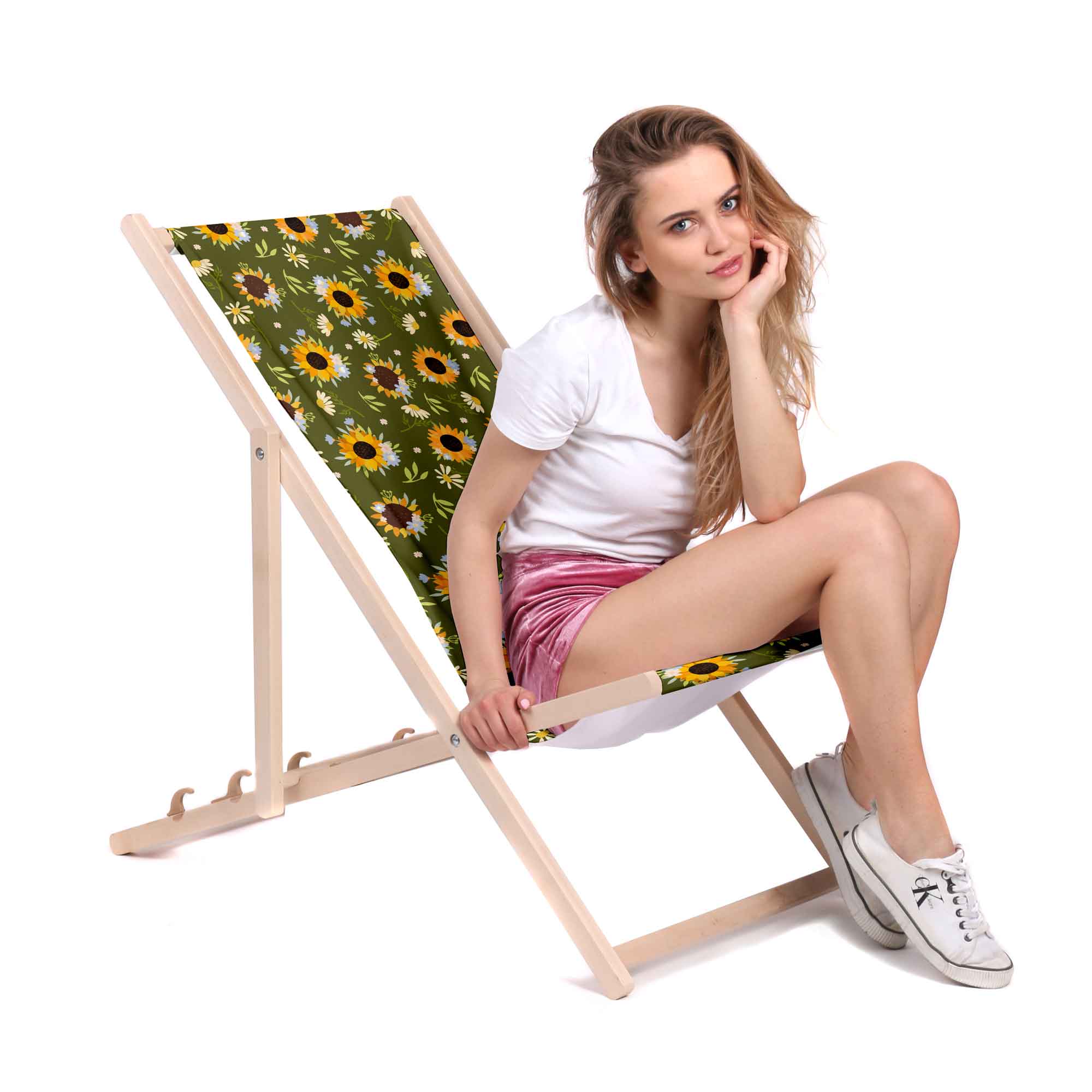 Leżak klasyczny Sunflowers