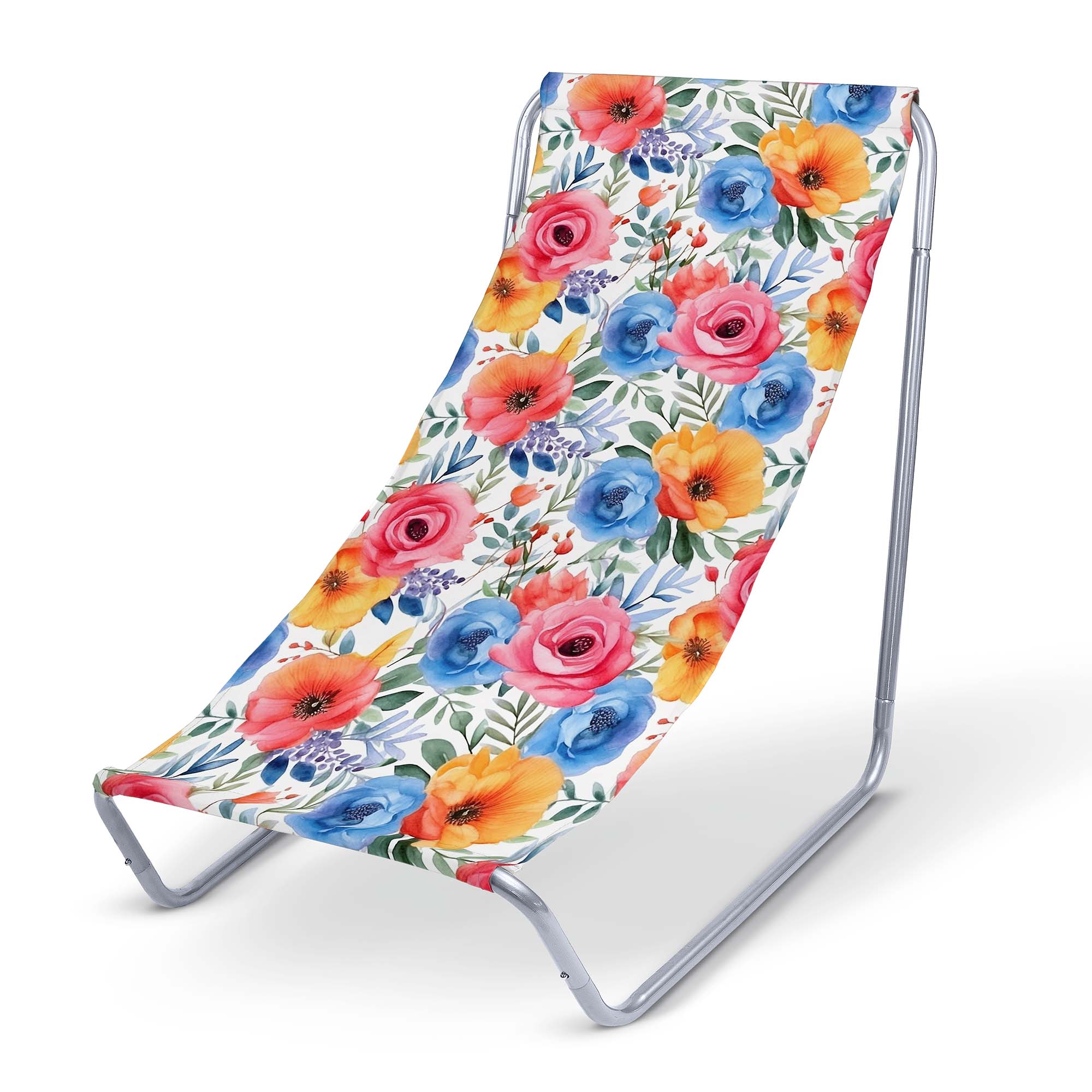Leżak metalowy Colorful Flowers