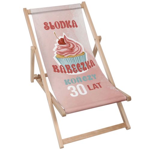 Leżak klasyczny Słodka Babeczka PERSONALIZACJA