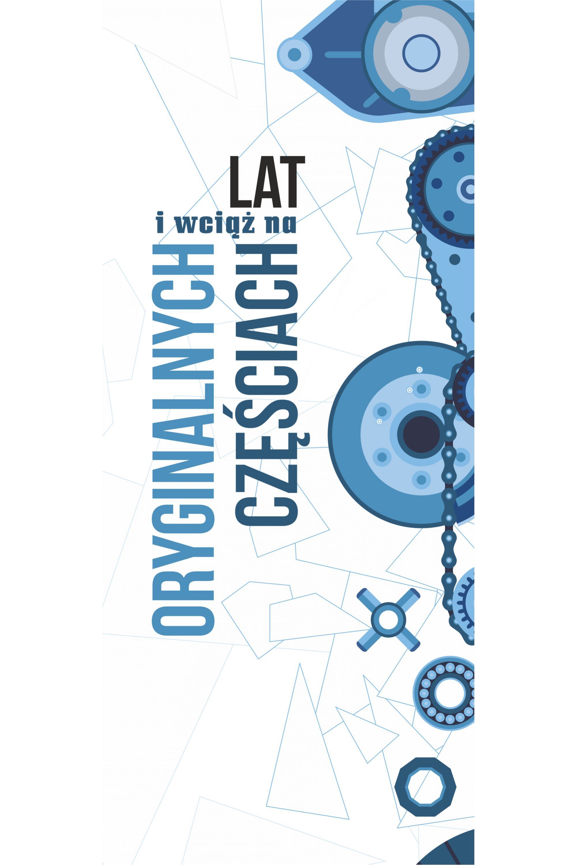 Leżak klasyczny Tyle lat na oryginalnych częściach PERSONALIZACJA