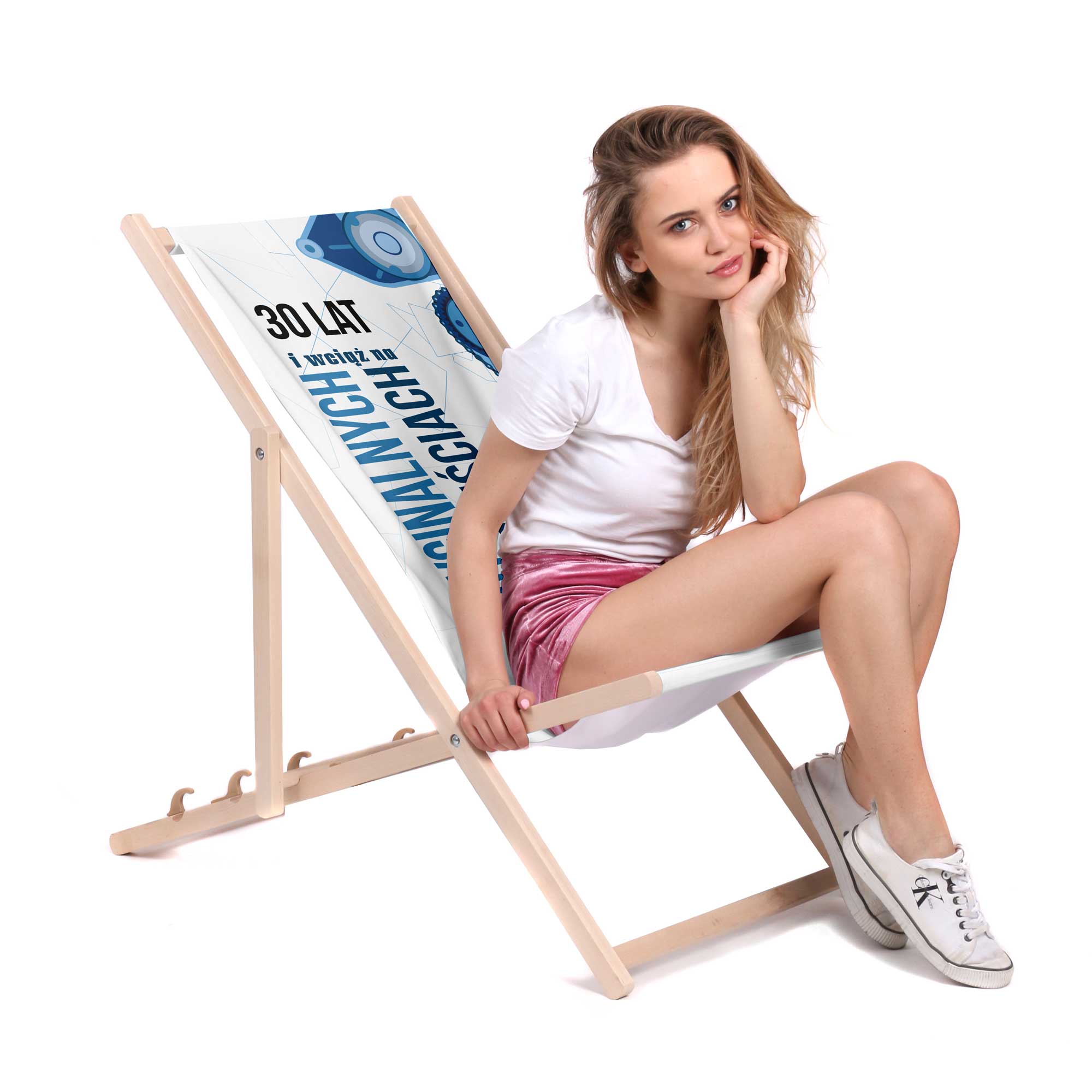 Leżak klasyczny Tyle lat na oryginalnych częściach PERSONALIZACJA