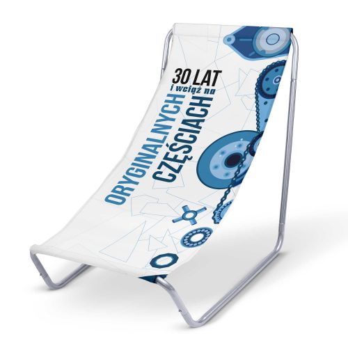 Leżak metalowy Tyle lat na oryginalnych częściach PERSONALIZACJA