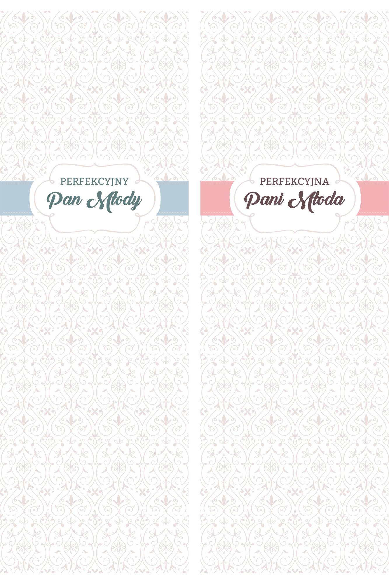 Komplet Leżaków Perfekcyjna Para Młoda PERSONALIZACJA