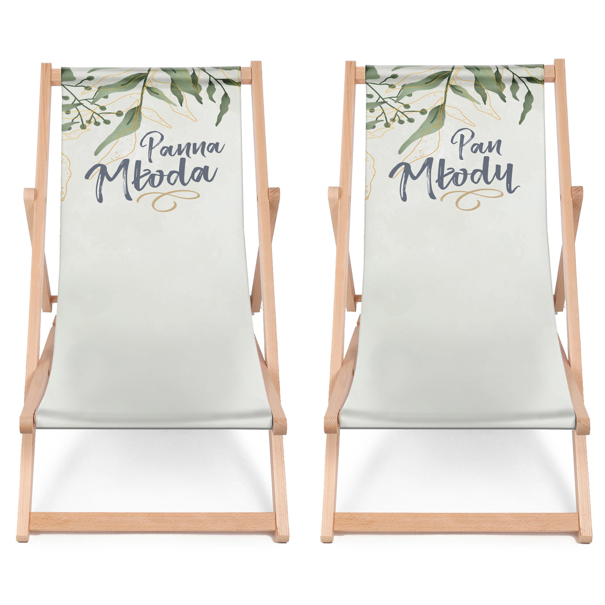 Komplet Leżaków Para Młoda