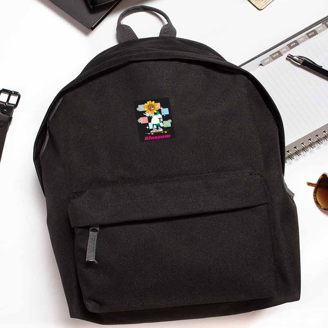 Zestaw Plecak Simple i piórnik Blossoms