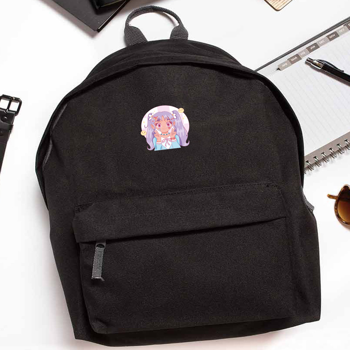 Zestaw Plecak Simple i piórnik Manga Girl