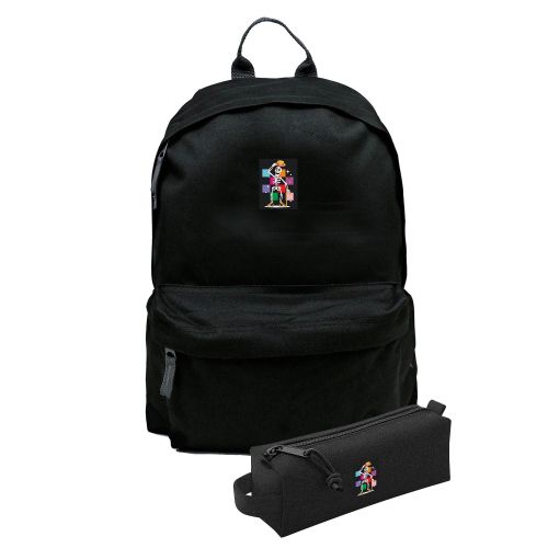 Zestaw Plecak Simple i piórnik Skeleton