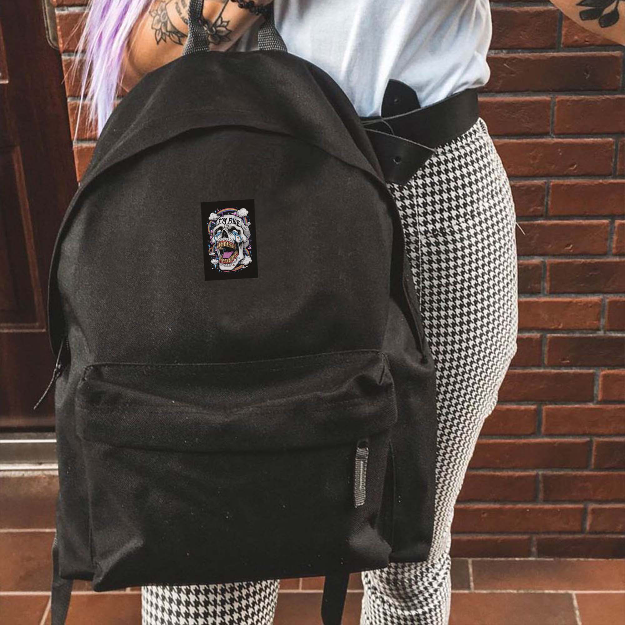 Zestaw Plecak Simple i piórnik I'm Fine