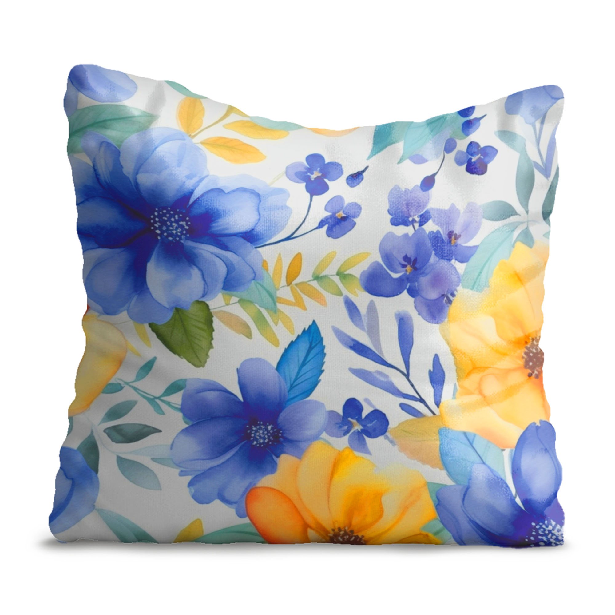 Poduszka Yellow and Blue Flowers