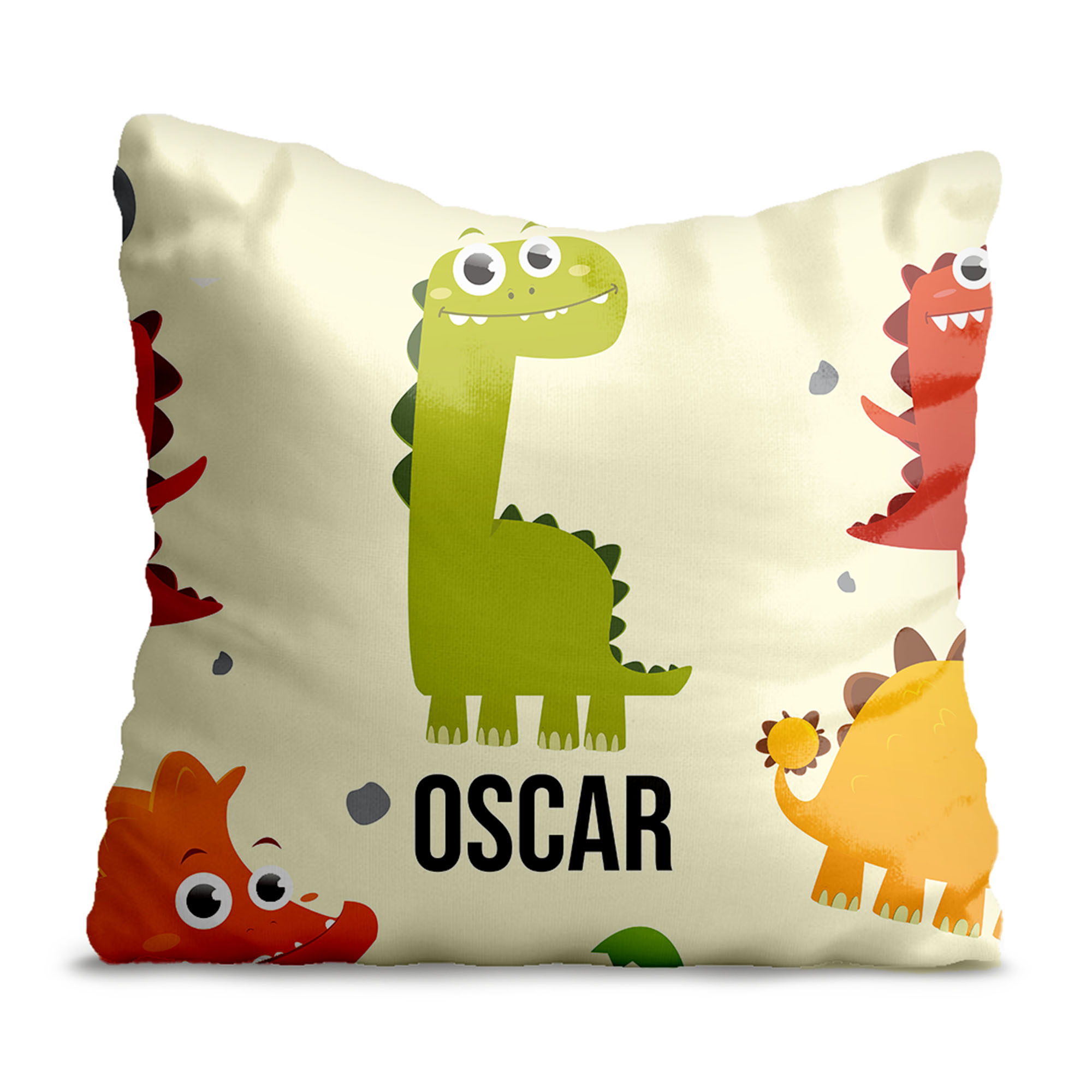 Poduszka Green Dinosaur PERSONALIZACJA