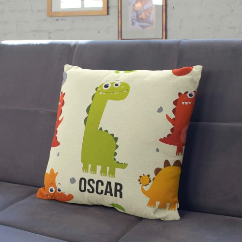 Poduszka Green Dinosaur PERSONALIZACJA
