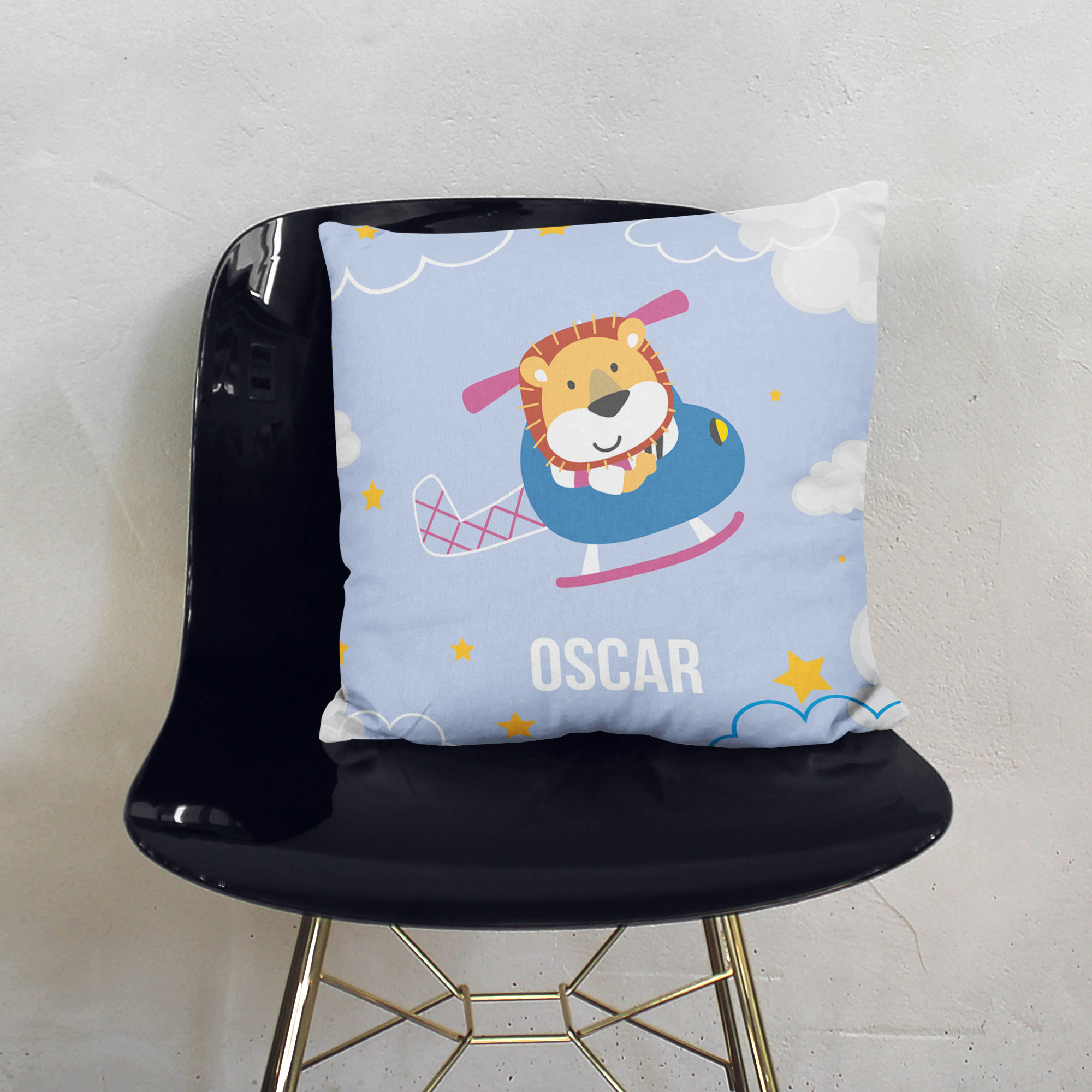 Poduszka Lion in the Plane PERSONALIZACJA